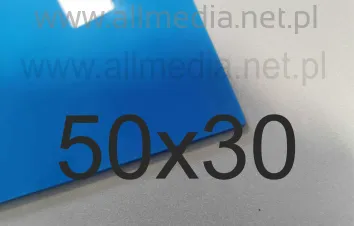 Formatka plexi PMMA niebieska jasna 3mm 50x30cm