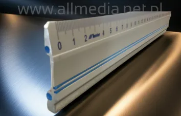 Linijka aluminiowa antypoślizgowa do cięcia - 50cm