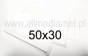 Formatka plexi PMMA biała połysk 3mm 50x30cm