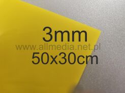 Formatka plexi PMMA żółta 3mm 50x30cm