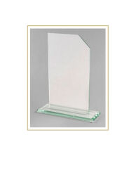 Statuetka szklana 22cm w eleganckim pudełku GRAWER napis